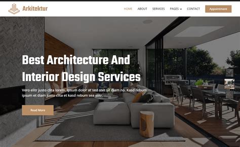 Free Architecture Website Template