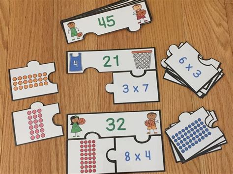 Free Array Multiplication Game 3rd Grade Math Center Puzzles Free Array
