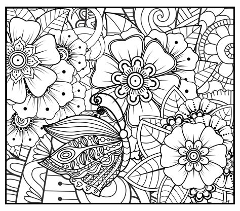 Cat Mandala Coloring