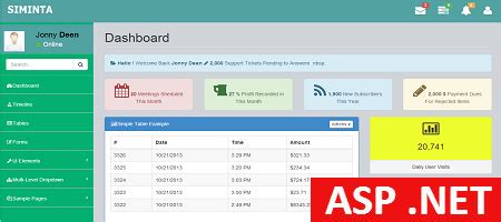 Free Asp Admin Template Two Page Binary Theme Binary Theme Templates Admin Free