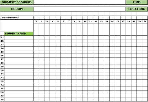 Free Attendance Tracking Templates And Forms