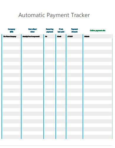 Free Automated Payment Tracking Templates For Google Sheets And
