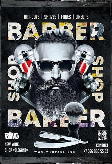 Free Barbershop Flyer Template in PSD PSDFlyer