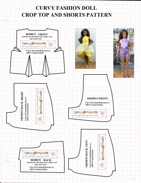 Free Barbie Clothes Patterns Printable