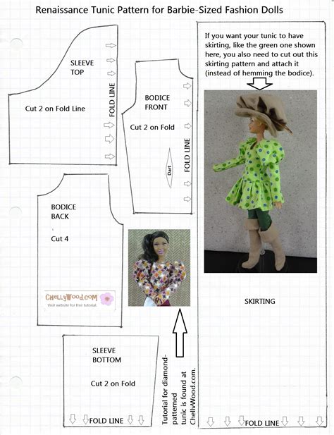 Free Barbie Doll Clothes Patterns To Print Sewing Patterns