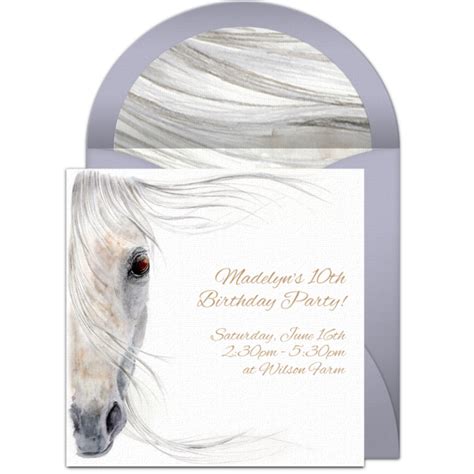 Free Beautiful Horse Online Invitation Punchbowl Com