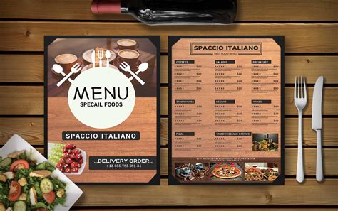 Free Beautiful PSD Menu Template Branding download Download2018 DownloadPSD 