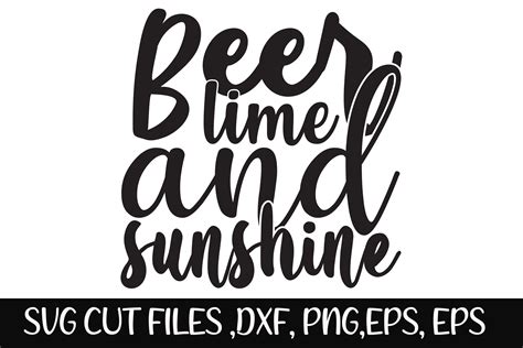 Free Beer, Lime, and Sunshine SVG Cut File - Lovesvg.com