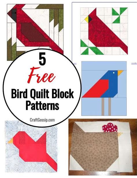 Free Bird Quilt Block Patterns Free Pattern Bird Block Quilting