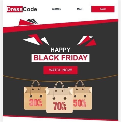 Free Black Friday Email Template HTML & PSD