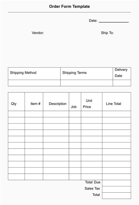 Free+Blank+Order+Form+Template Order Form Template Free, Templates