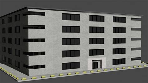 Free Blender Building free 3D model CGTrader