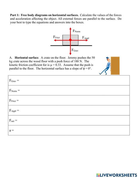 Free Body Diagrams Practice Worksheets Library
