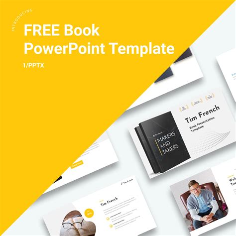 Free Book Presentation PowerPoint template PowerPoint Template in 2021