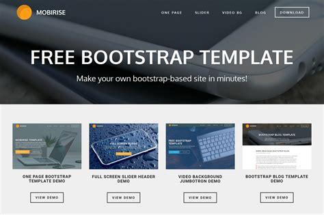 Free Bootstrap Template for MobileFriendly Websites