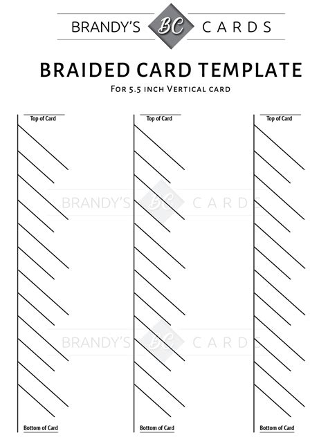 Free Braided Card Template Plus a Video Tutorial Demonstration in
