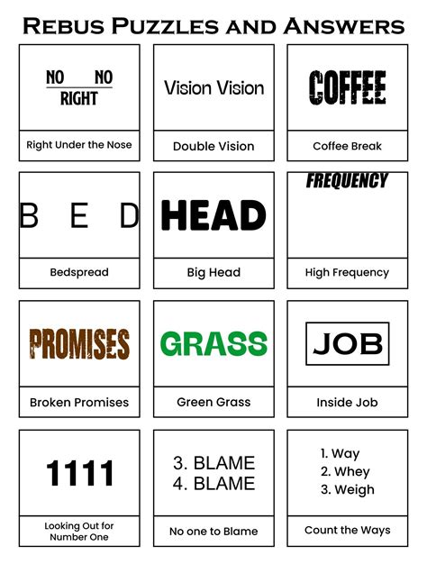 Free Brain Teasers And Answers