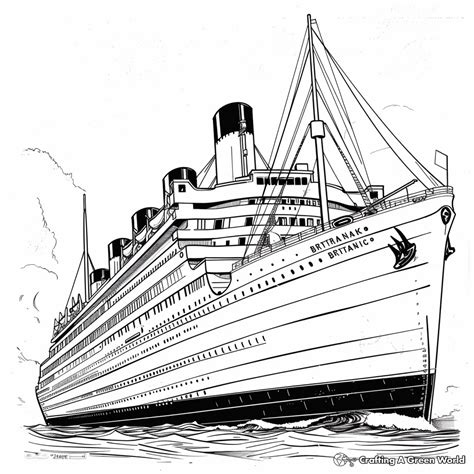 Free Britannic Coloring Pages