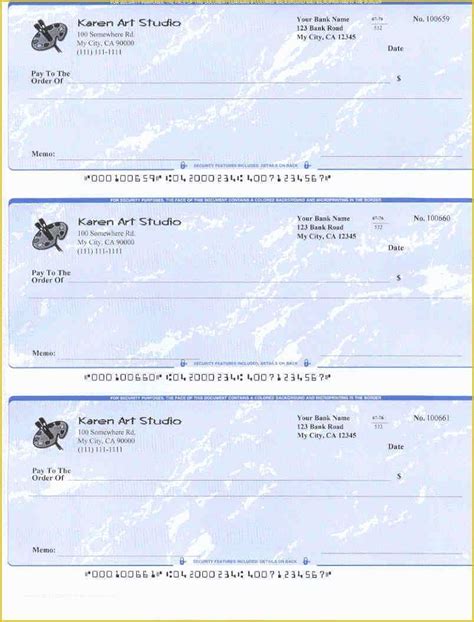 Free Business Check Printing Template Of Easy to Use Check Writing and