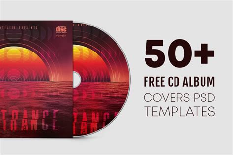 Free CD Cover Template in PSD Free PSD Templates