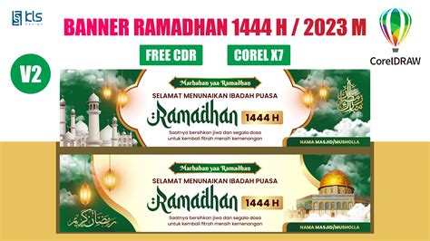 Free CDR - Desain Banner Ramadhan 1444 H Versi 2