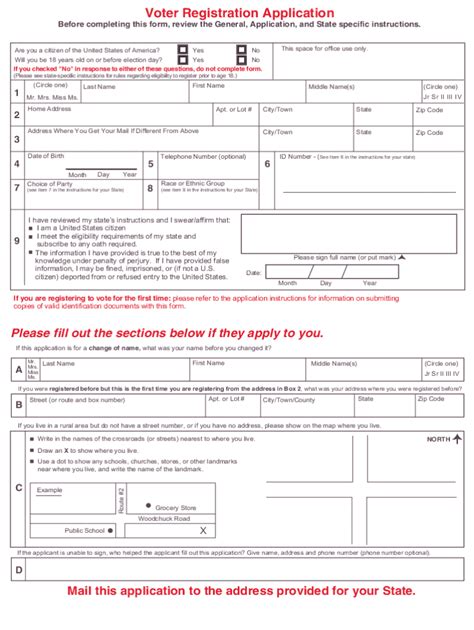 Free California Voter Registration Form Register to Vote in CA PDF