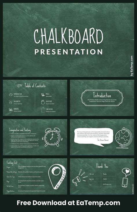 Free Chalkboard Powerpoint Presentation Slidesbase
