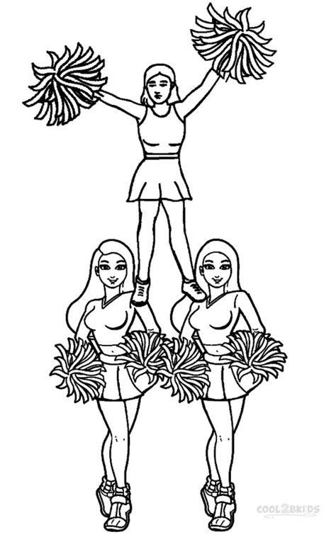 Free Cheerleading Coloring Pages