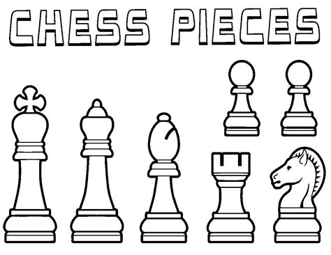Free Chess Coloring Pages Pdf To Print