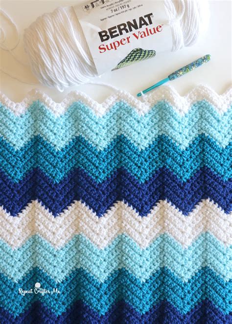 Free Chevron Crochet Pattern Make a Chevron Crochet Blanket
