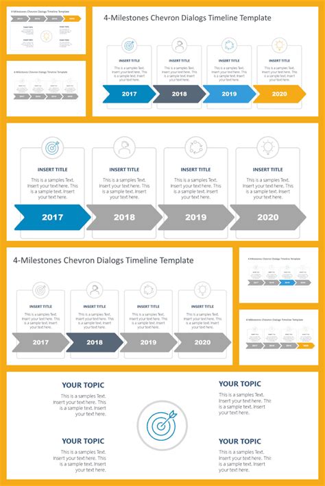 Free Chevron Dialogs Timeline Template Slidemodel