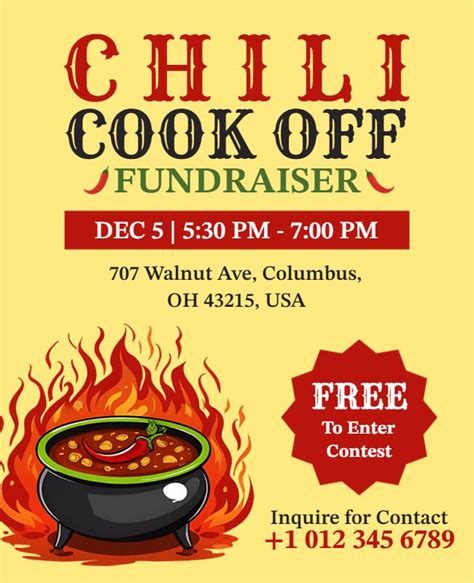 Free Chili Cook Off Flyer Template