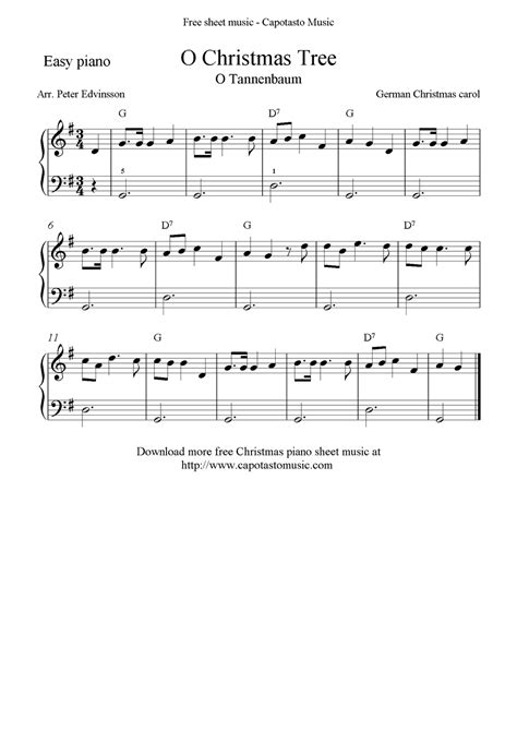 Free Christmas Piano Sheet Music - Sunrise Piano