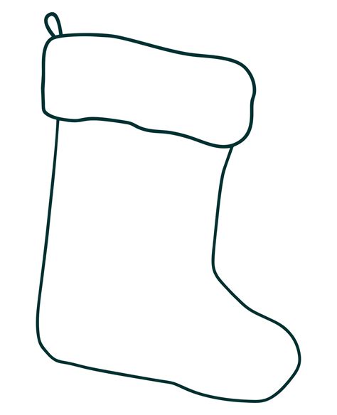 Free Christmas Stocking Template Christmas Stocking Outline