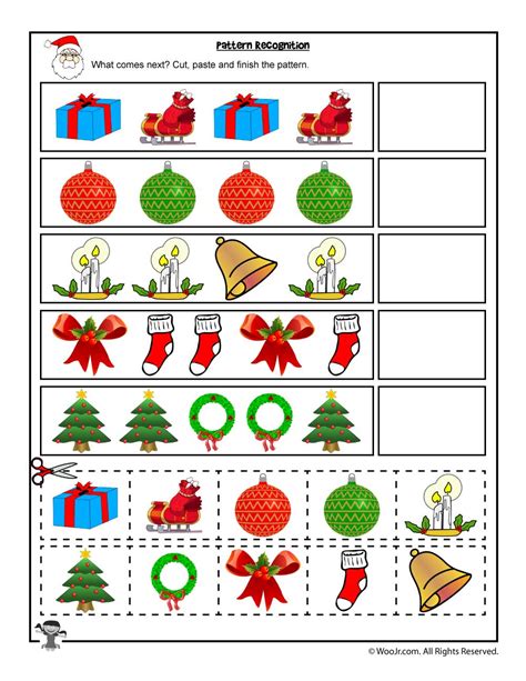 Free Christmas Worksheets for Preschool and Kindergarten