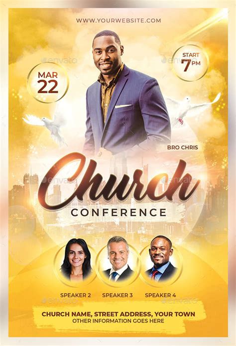 Free Church Flyer Template in PSD PSDFlyer