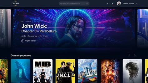 Free Cinema Web App Template Xd Xd File