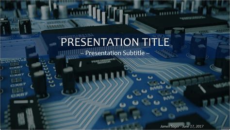 Free Circuit Board Powerpoint Templates