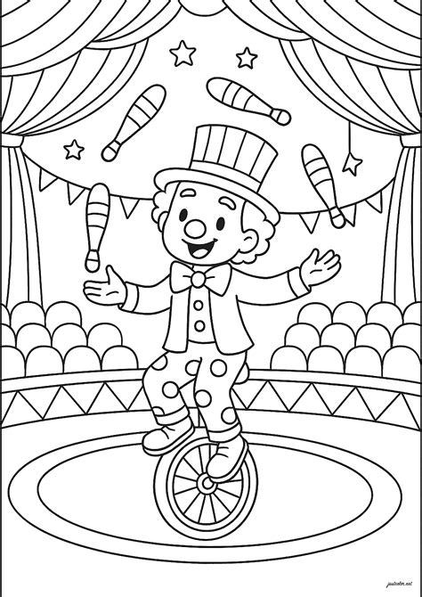 Free Circus Coloring Pages
