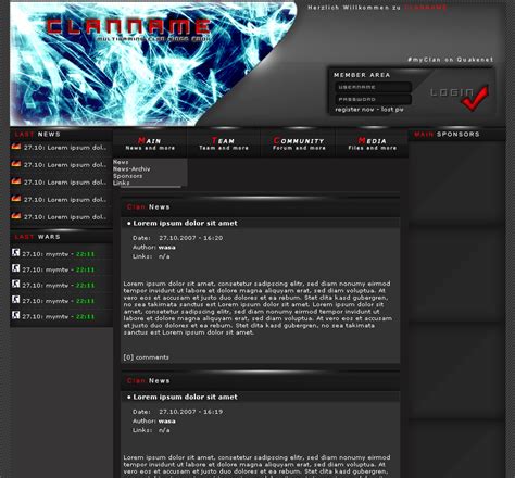 Free Clan Template 26 by TeamWEBST4RS on DeviantArt