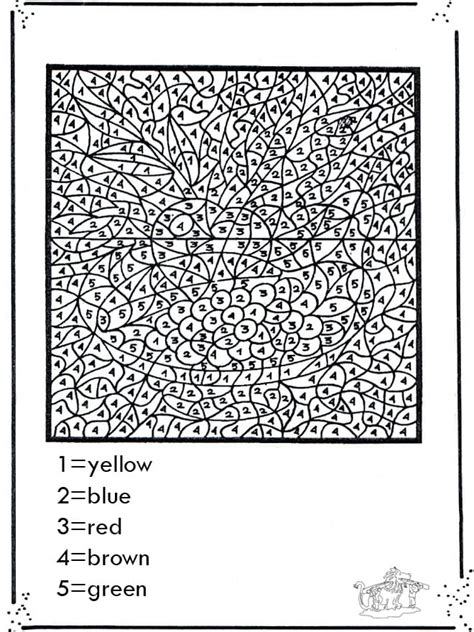 Free Color By Number Coloring Pages For Adults Coloring Pages