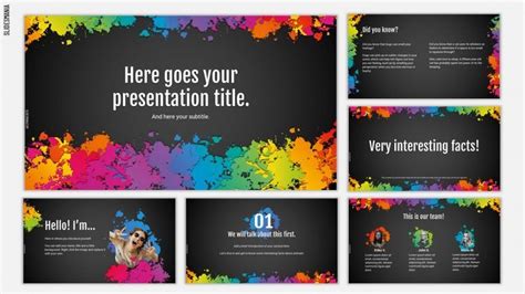 Free Colorful Google Slides Templates