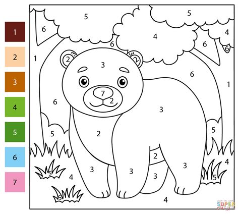 Free Coloring Page Color By Number Pages Coloring Home