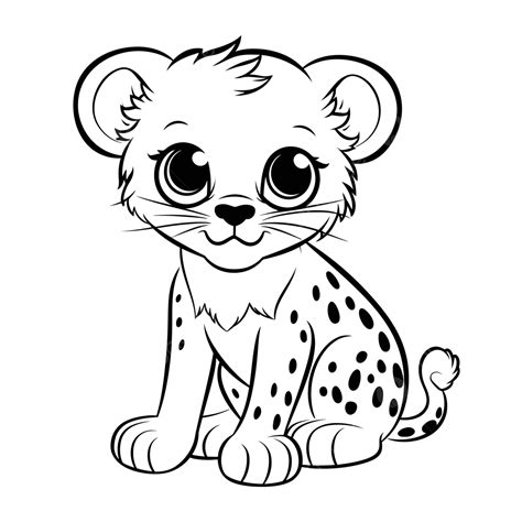 Free Coloring Pages Cheeta