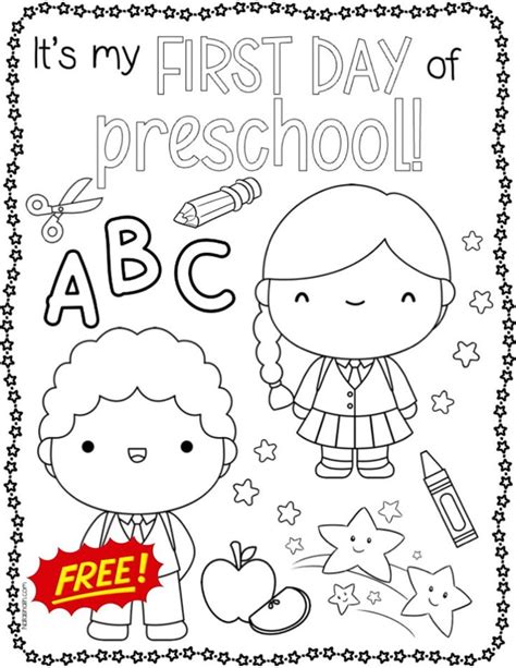Free Coloring Pages For Preschoo