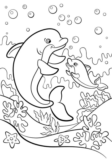 Free Coloring Pages Of Dolphins