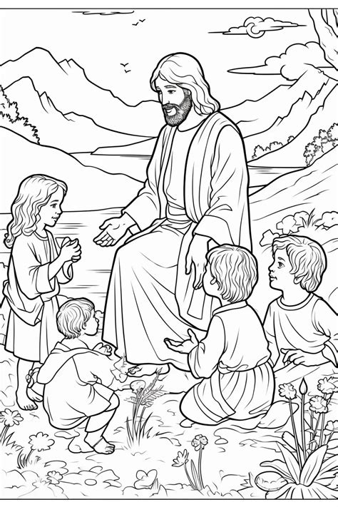 Free Coloring Pages Of Jesus