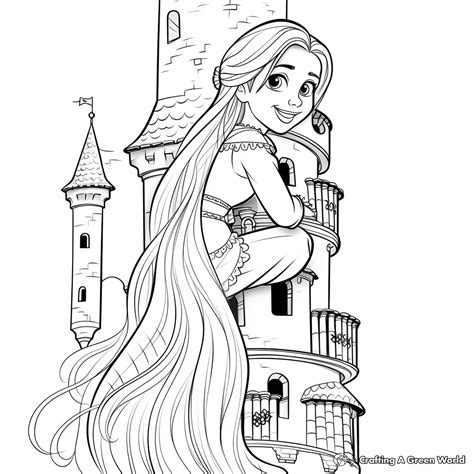 Free Coloring Pages Rapunze