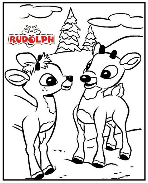 Free Coloring Pages Rudolp