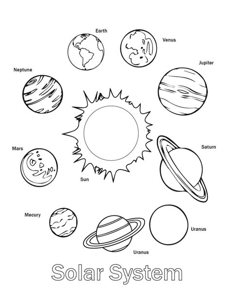 Free Coloring Pages Solar Syste